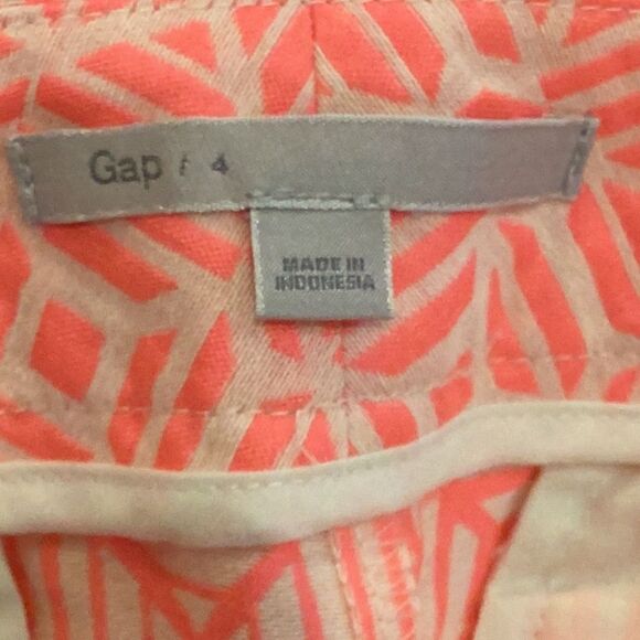 GAP Neon Clean Front Jacquard Shorts Sz 4 - Picture 2 of 11